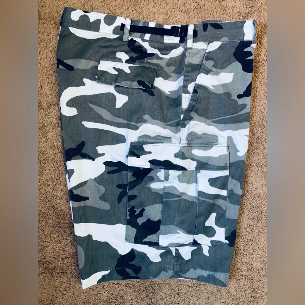 Men's Camouflage Cargo Shorts Military XXL